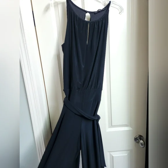White House Black Market Black Wide Leg Jumpsuit, Size Small NWT - Picture 5 of 9
